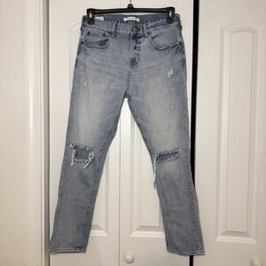 PACSUN 30x29  Slim Taper Jeans Blue  Distressed